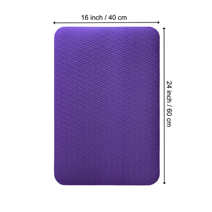 16 × 24 inch purple grooming mat shown from above with textured surface
